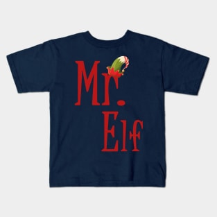 MR. ELF Cute Elf Family Kids T-Shirt